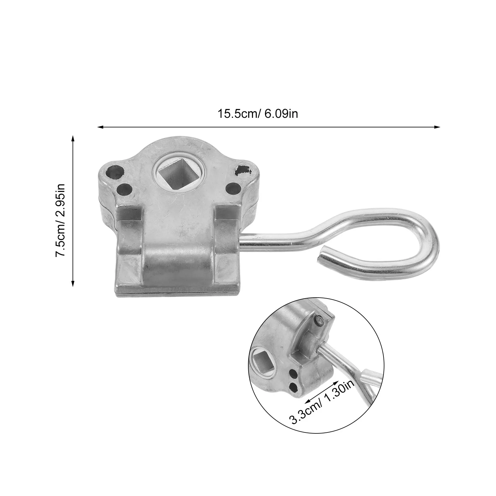 Robust Awning Drive Gear Assembly Aluminum Crank Operating Parts for Parasol Gear Replacement Outdoor Blinds and Patio Awning