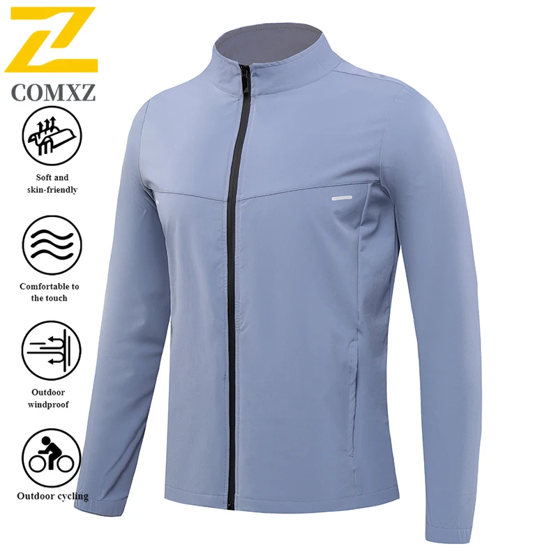 

Men's UV Protection Zip-Up Jacket Coat Performance UPF50+ Windproof Quick-Dry Breathable Sportswear for Running Outdoor Hiking