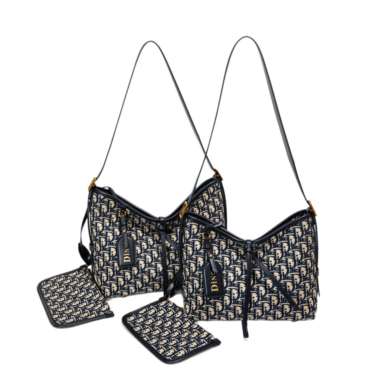 

Ladies Large Capacity Shopping Bag, Elegant Embroidered Commuter Tote, Multifunctional Shoulder Bag
