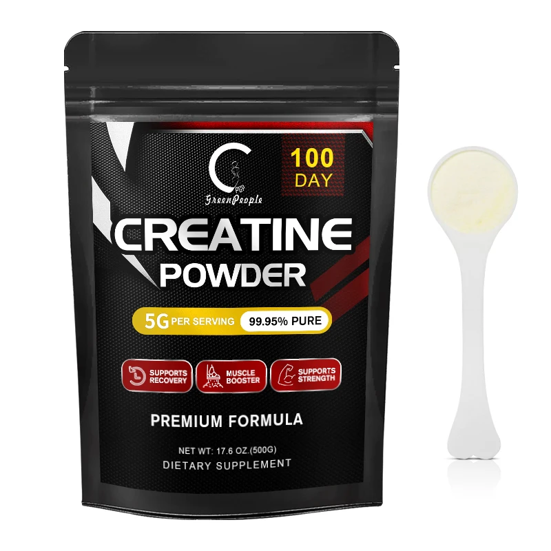 GPGP Greenpeople 500g Creatine Monohydrate Supplement Build Abdominal Muscle & Athletic Endurance Muscle Whey Protein for Gym
