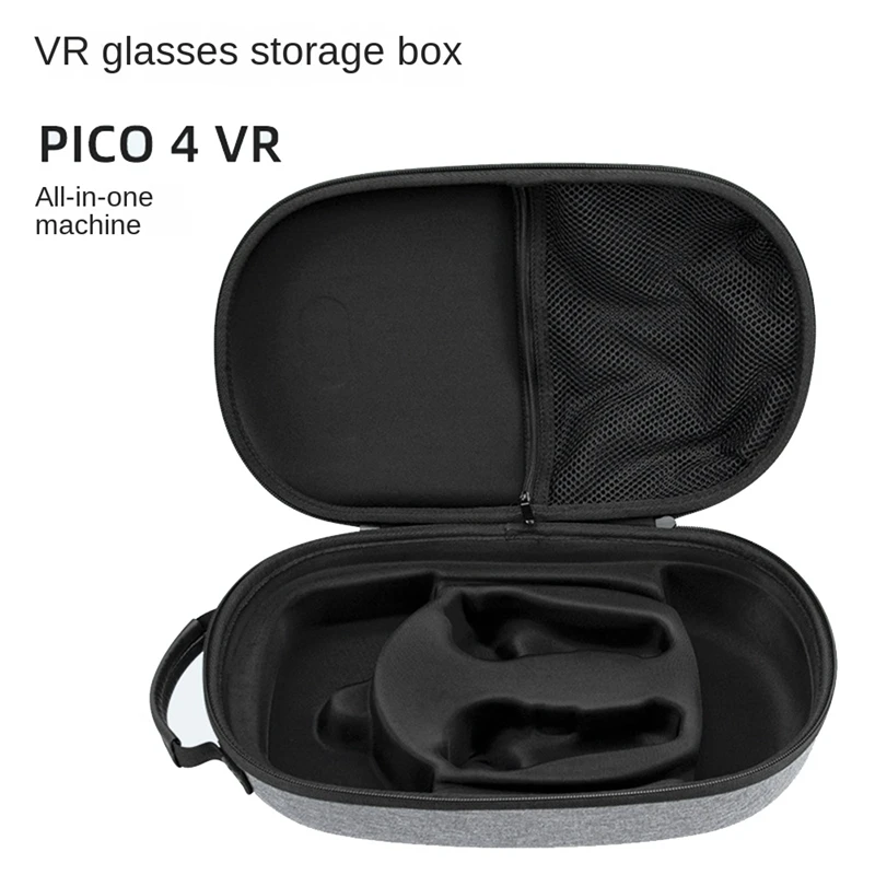 Portable VR Accessories VR Headset Travel Carrying Case EVA Storage Box For Pico 4 Pro Glass Protective Storage Bag