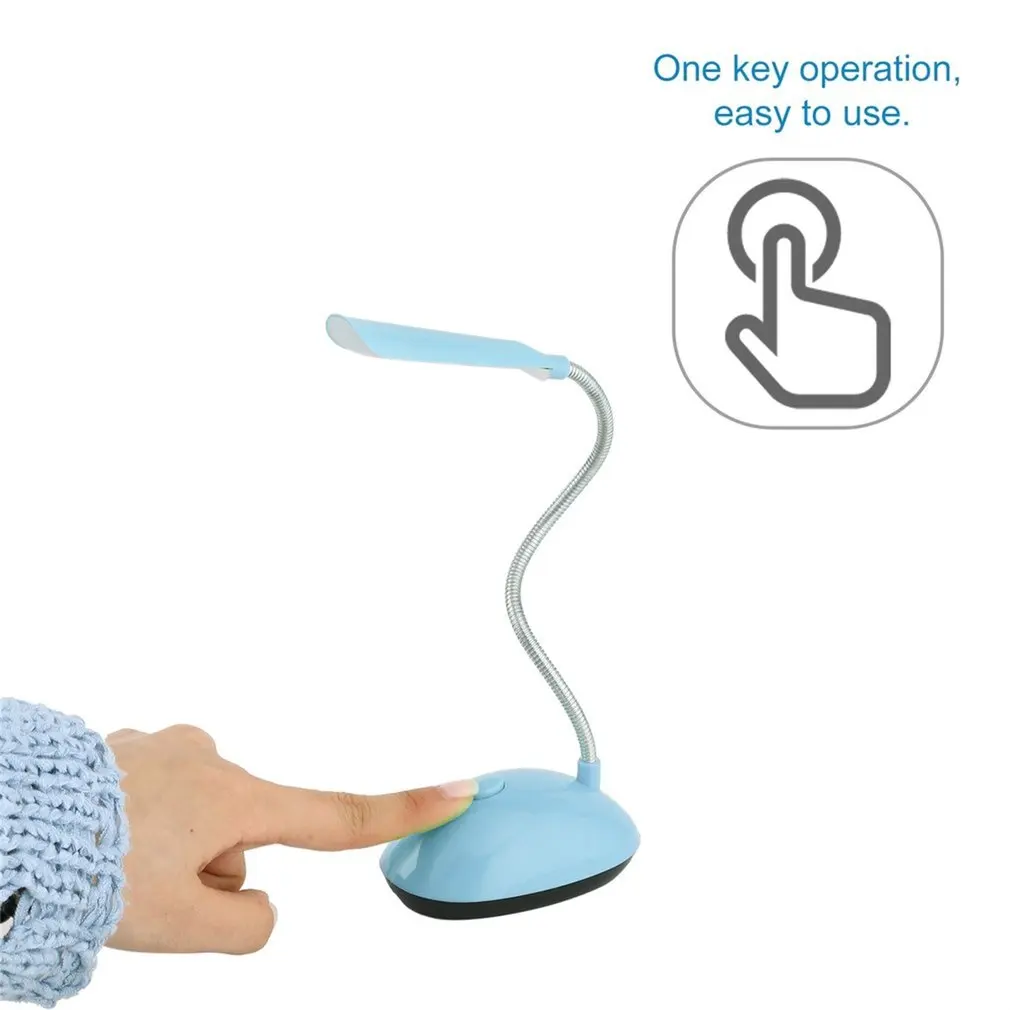 LED Desk Light Table Lamp Reading Book Light Battery Desk Lamp Mini Eye Protection Office Bedroom Bedside LED Study Table