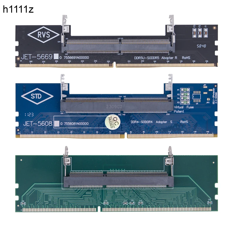 DDR3 DDR4 DDR5 to SO-DIMM Adapter Connectors Laptop RAM Memory DDR3/4/5 Sodimm to Dimm Riser 240pin 288pin DIMM Card for Desktop