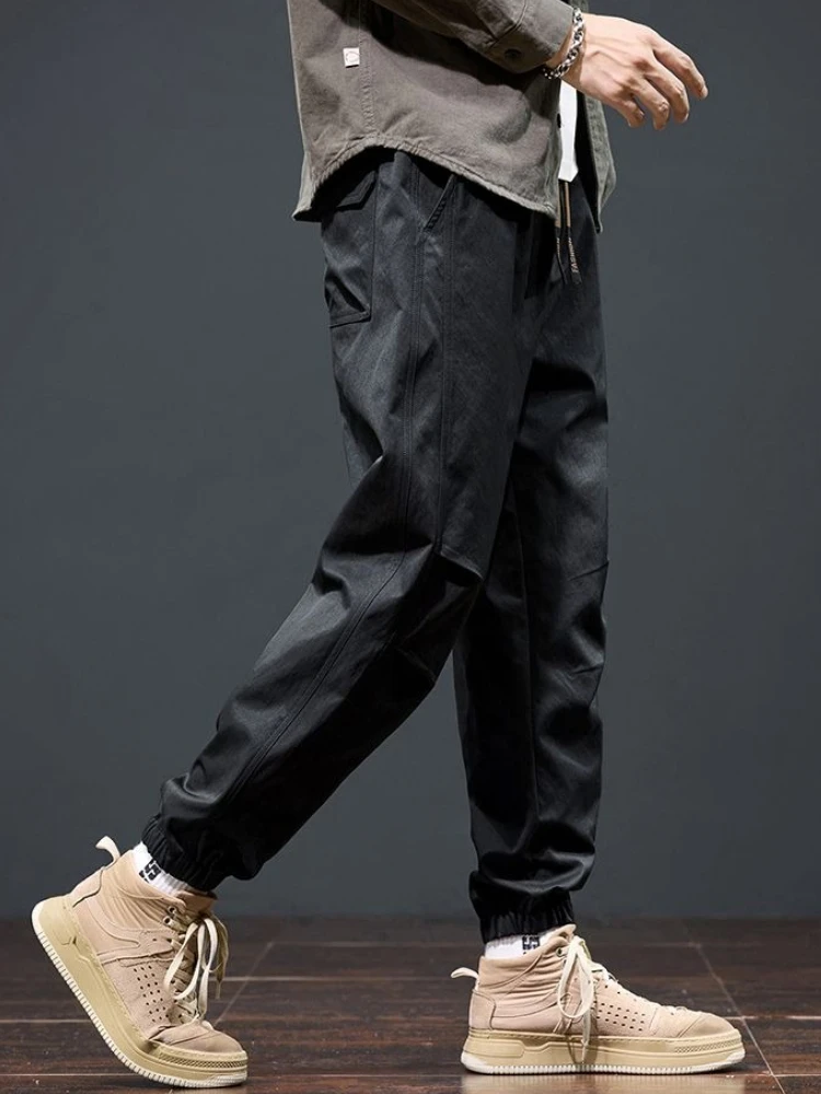 

Motorcycle Low Price Plain Men's Cargo Pants Loose Fashion Designer Techwear Regular Fit Aesthetic Cotton Cheap Male Trousers