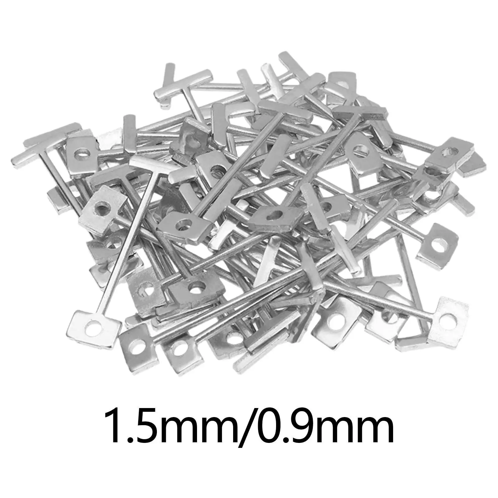 100 Pieces Steel Pin Tile Spacers Levelers Steel Needle Floor Wall Replace Steel