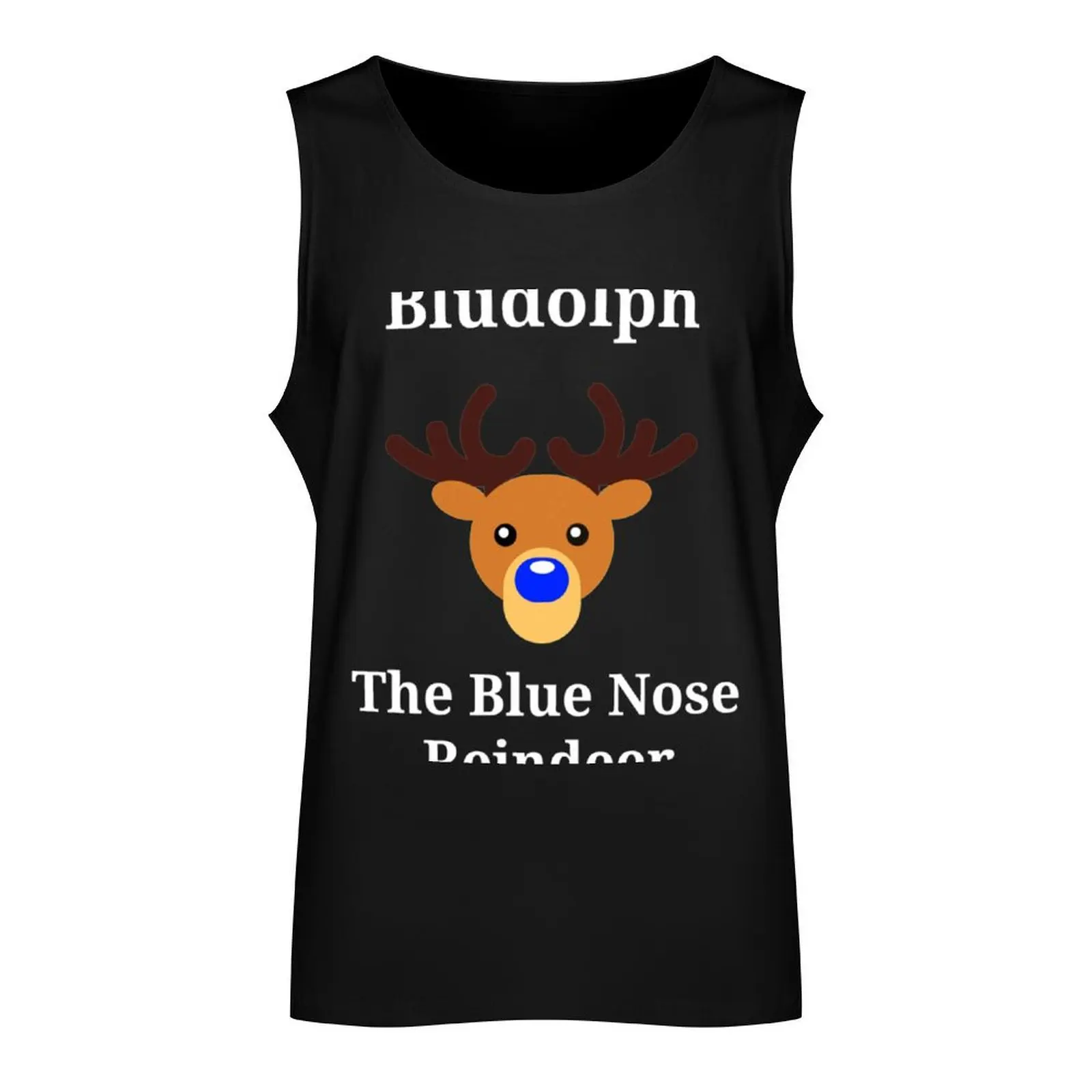 Bludolph the Blue Nosed Reindeer Tank Top fashion 2024 man Top