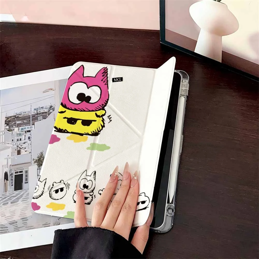 Hot Sale Z-a-ki Character For Samsung Galaxy Tab A8 A9 A11 S6 S7 S8 S9 S10 FE Plus Lite Protective With Pen Slot Tablet Case