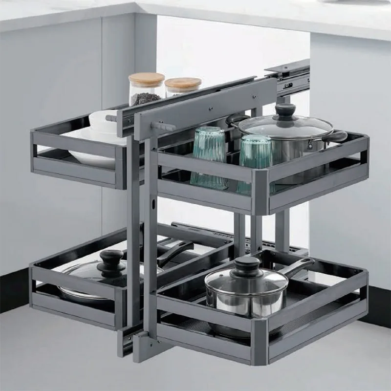 RMS Kitchen Accessories Storage Pull Out Corner Basket