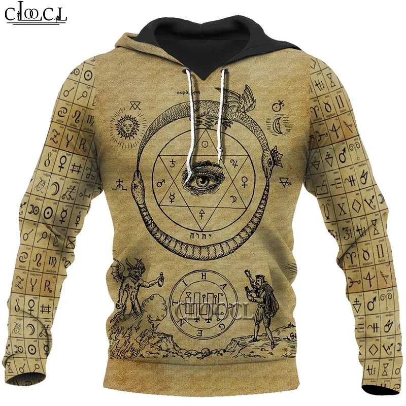 HX Newest Popular Ancient Alchemy 3D Print Men Women Hoodies Fashion Harajuku Funny Casual Streetwear Unisex Hoody Tops