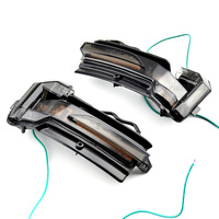 Fit for Audi Q3 F3 Model 18-19 2Pcs LED Dynamic Turn Signal Light Car Side Rear View Mirror Indicator Sequential Blinker Lamp
