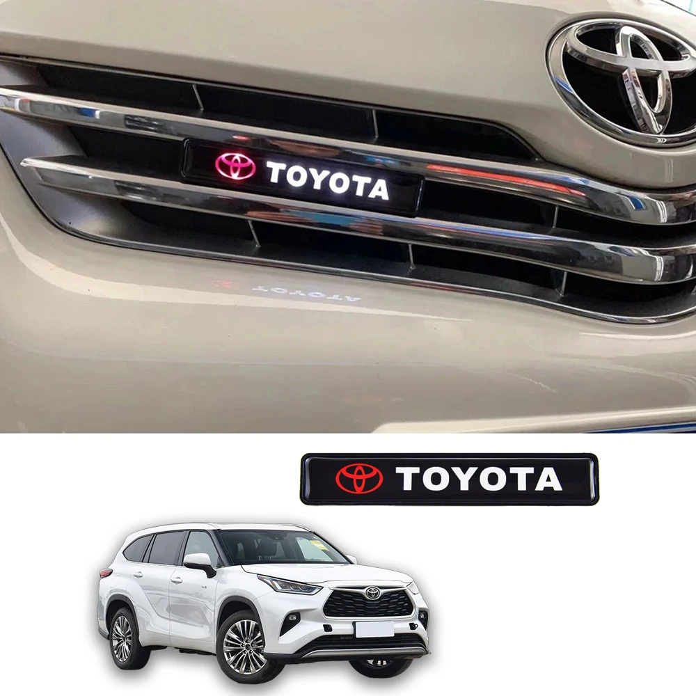 الجبهة مصبغة مركز مصبغة شارة تويوتا مركز مصبغة ضوء شارة لتويوتا كورولا كامري RAV4 شعار سيارة اكسسوارات السيارات التصميم