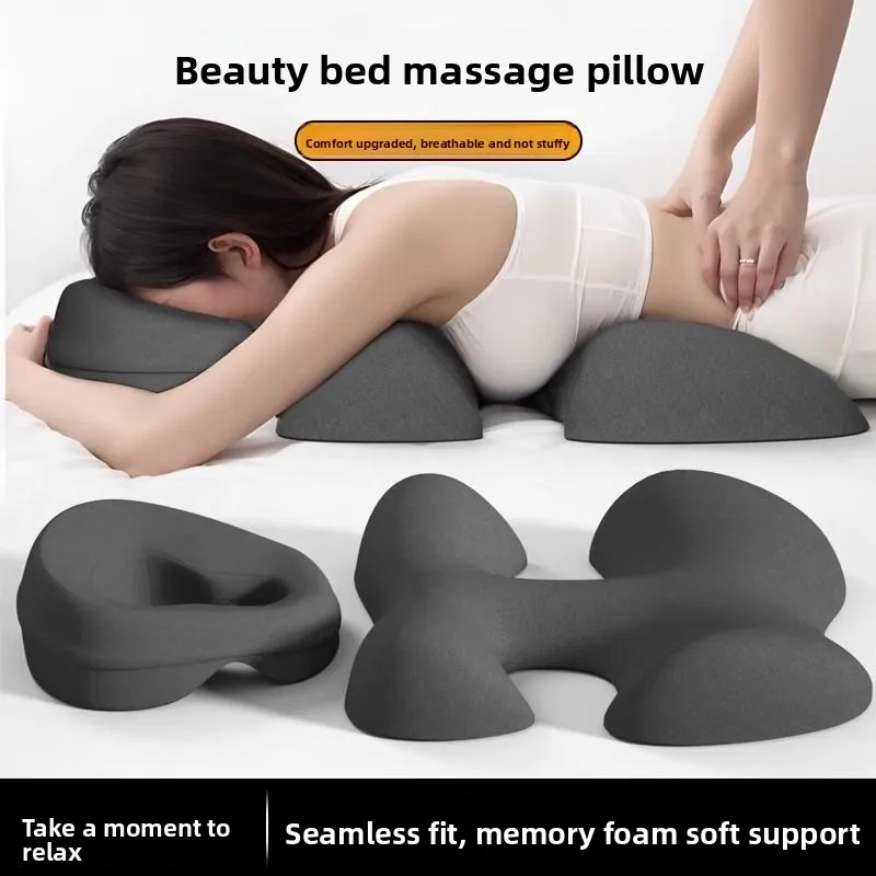 

New Salon Face Pillow with Hole, Memory Foam Massage Bed Pad for Spa & Home, Wholesale