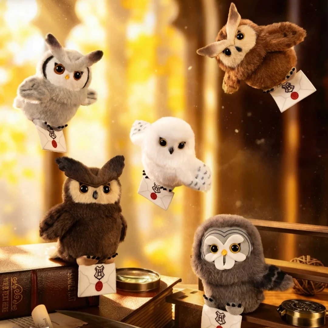 

New GONG Harry Potter Owl Plush Series Blind Box Action Figure Mystery Box Cute Doll Guess Bag Pendant Keychain Surprise Gifts