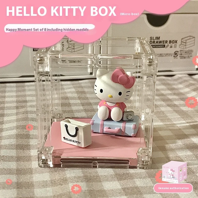 

Оригинальный счастливый момент Sanrio Hellokitty, фотообои, милая кошка, украшение ручной работы, женский подарок, коллекционный подарок