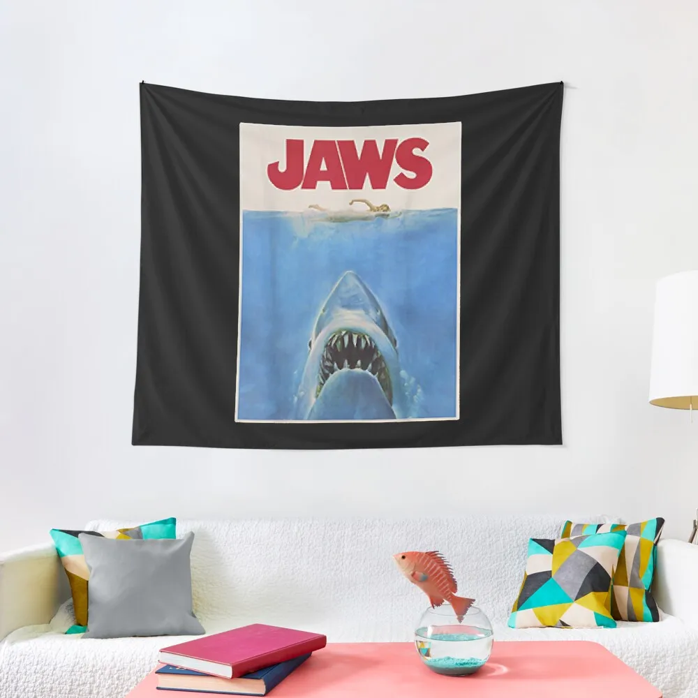 

J.a.w.s Classic Movie Poster Classic Tapestry Aesthetic Room Decors Wall Hanging Tapestry