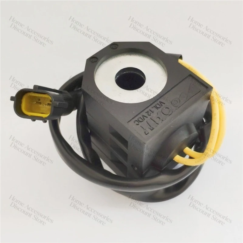 Suitable for Doosan excavator DH150-7/220-7 pilot solenoid valve coil Daewoo 225-7 hole 13 height 51.5