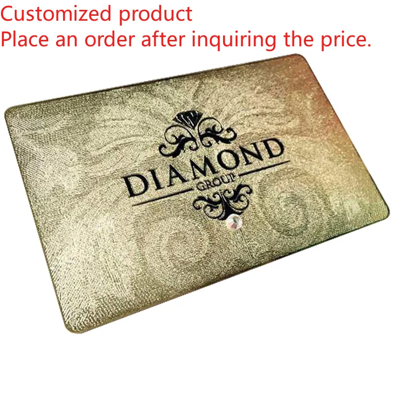 Customized product Laser Engraved Contact Call Sublimation QR Code Stainless Steel Metal Business Cards