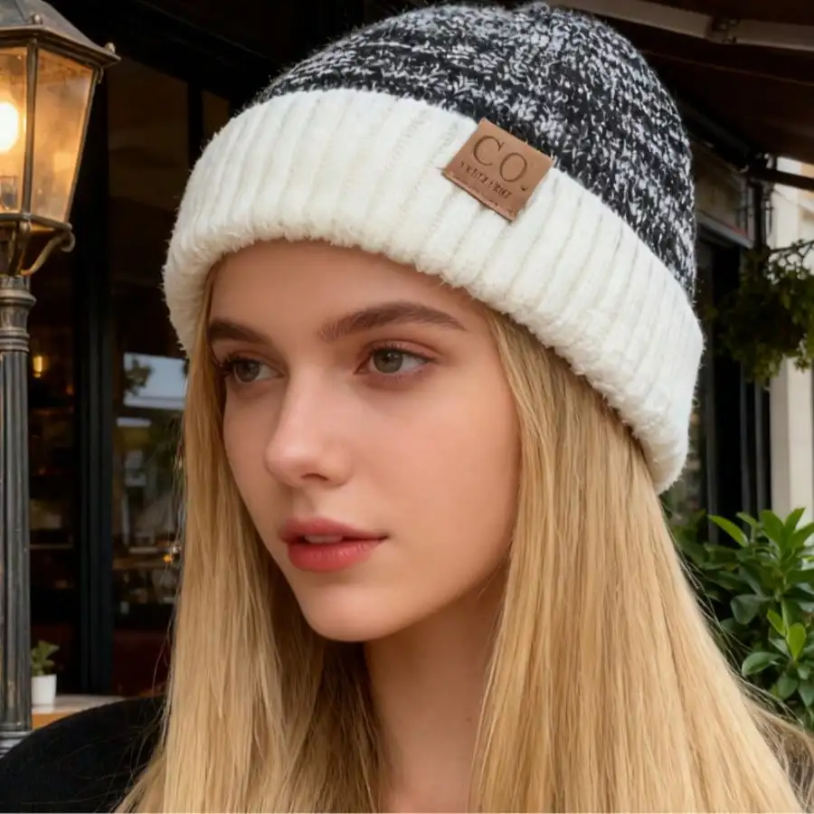 قبعة أكريليك مطرزة بالصوف من CO - قبعة متماسكة دافئة عالية التمدد للجنسين للمناسبات الرياضية الخارجية #3