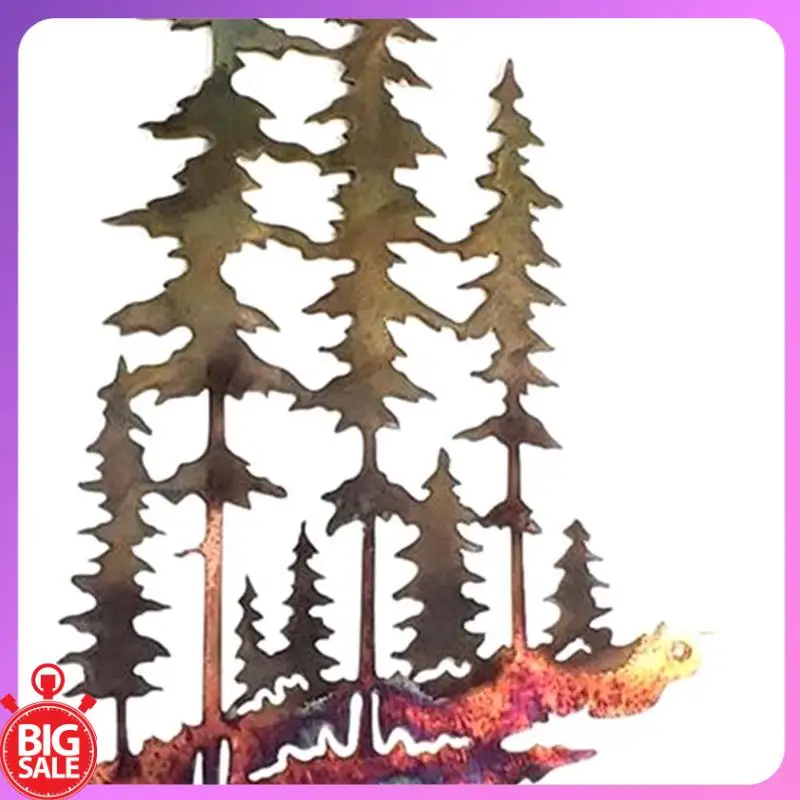 Big Deal 1 Piece Metal Deer Wall Art Forest Deer Wall Decor Metal Deer Decor Rustic Decor For Living Room
