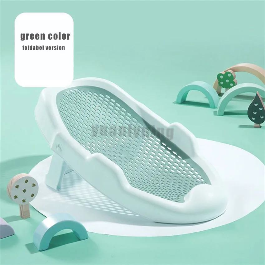 Baby Bathing Lying & Sitting Baby Bathing Mesh Foldable Net Frame Neonatal Anti Slip Net Bag Suspended Bathing Pad Bathing Bed