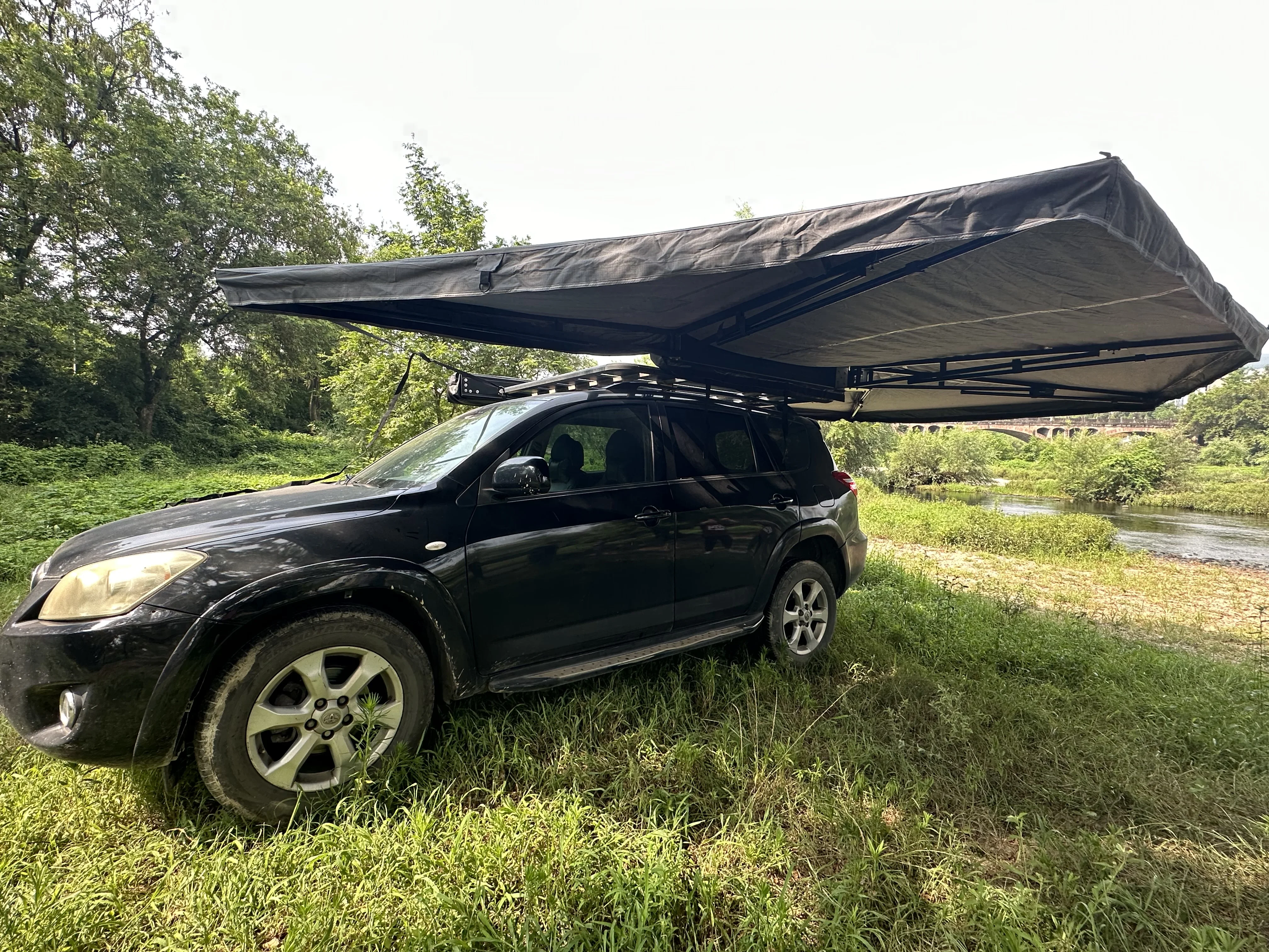 

270 Degree Sunshade Best Selling 270 Awning Freestanding Wall Outdoor Waterproof Aluminum Alloy Awning 270 Awning Tent