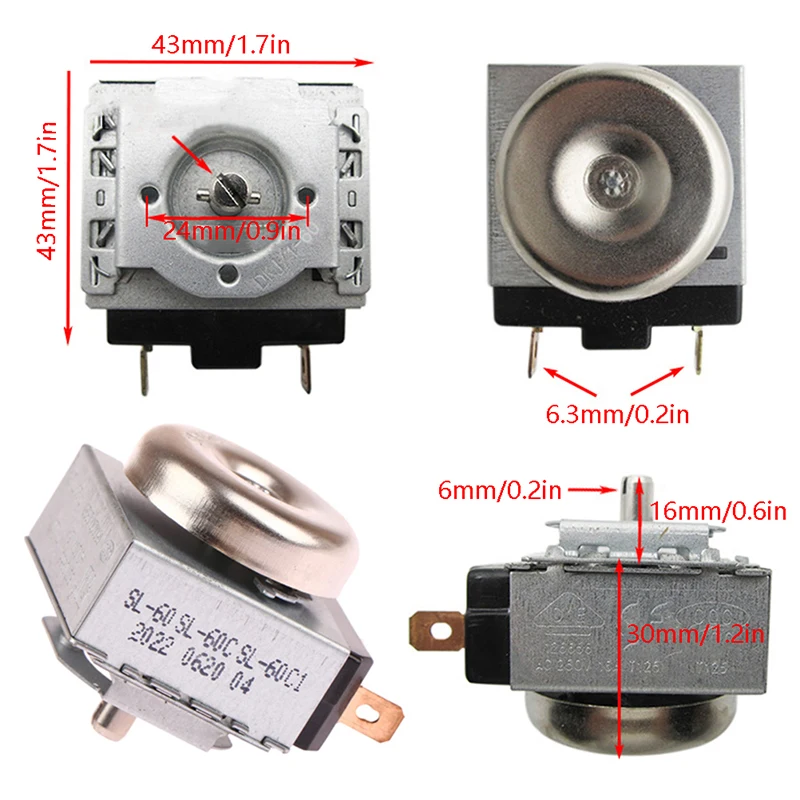 30/60/120 Minutes 15A 125V 16A 250V Delay Timer Switch For Electronic Microwave Oven Cooker