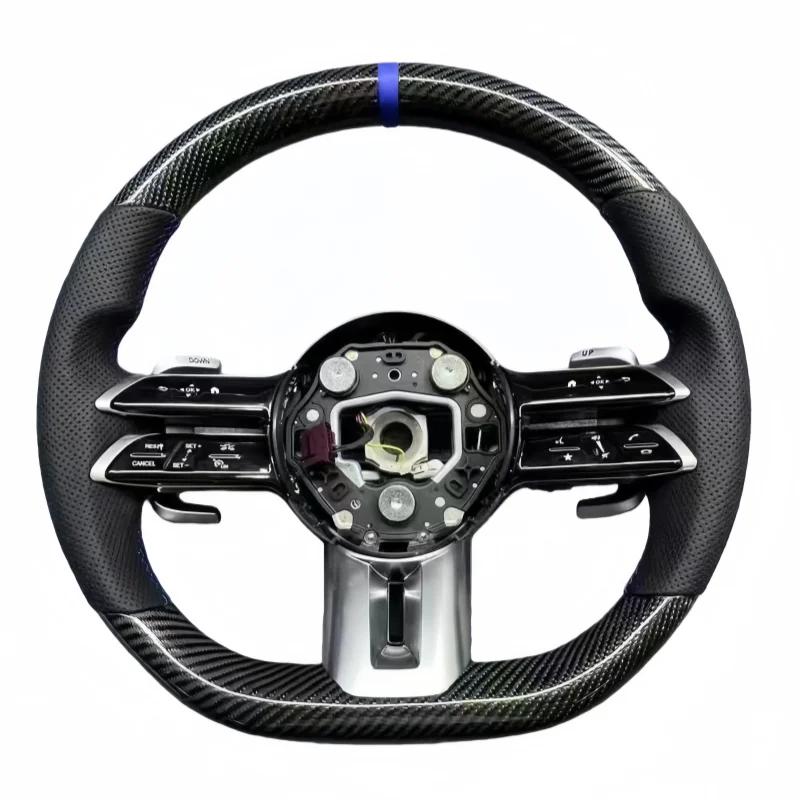 

For Mercedes Benz Customizable AMG Style Carbon Fiber Steering Wheel Fit AMG GT G63 W213 W223 W206 W205 W204 A45 GLA45 E63 G65 X