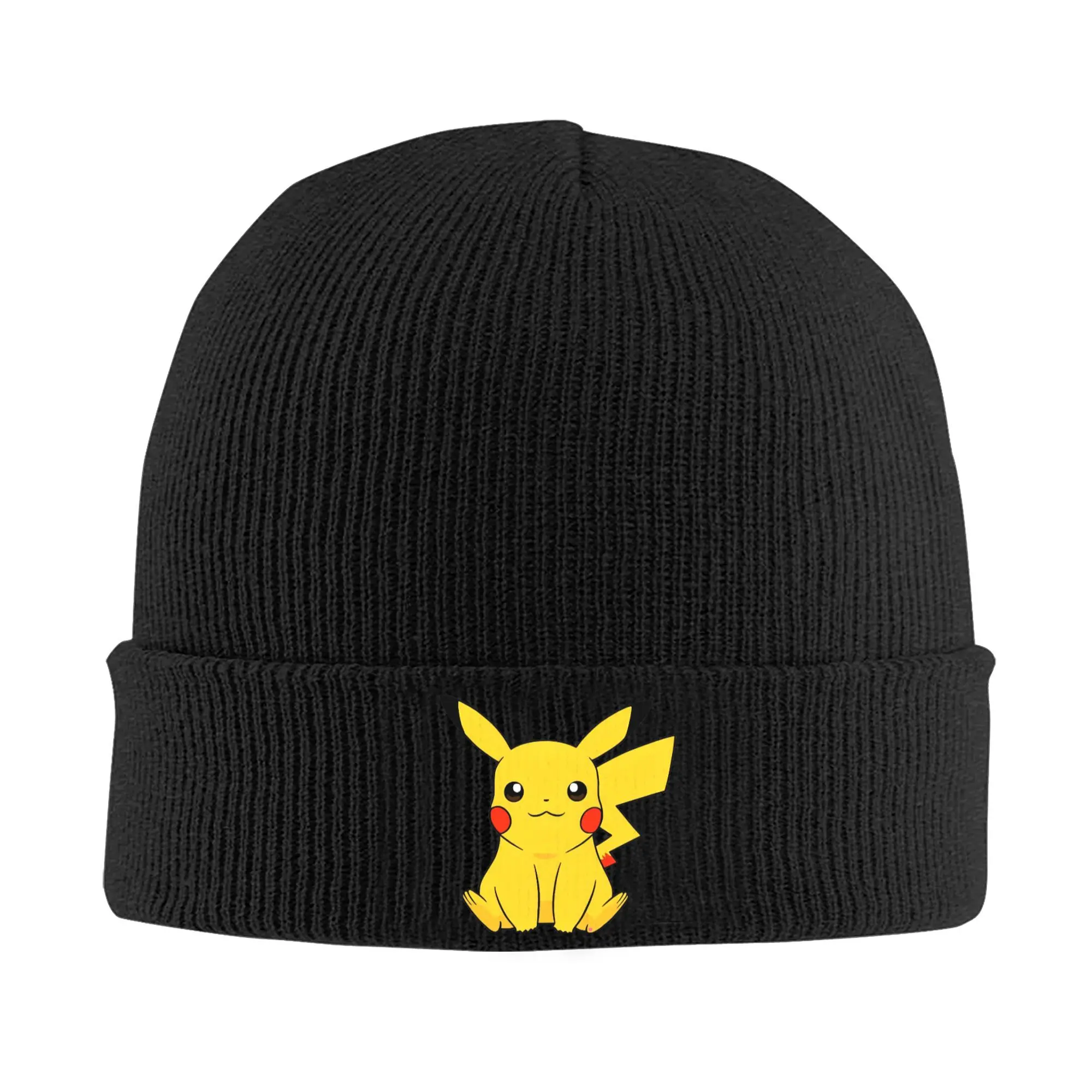 Pokemon Pikachu Game Cartoon Knitted Hats Autumn Winter Beanies Warm Cute Anime Caps Unisex Acrylic Fashion Skullcap