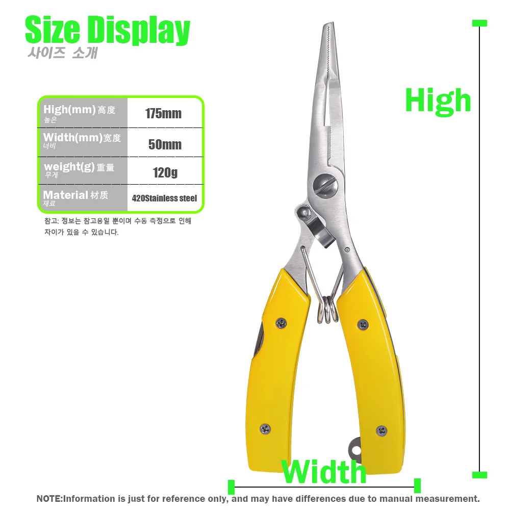 Fishing Accessoire Pliers 420 Stainless Steel Lengthen Body Multifunctional Scissors Line Cutter Hook Remover Fishing Outdoor