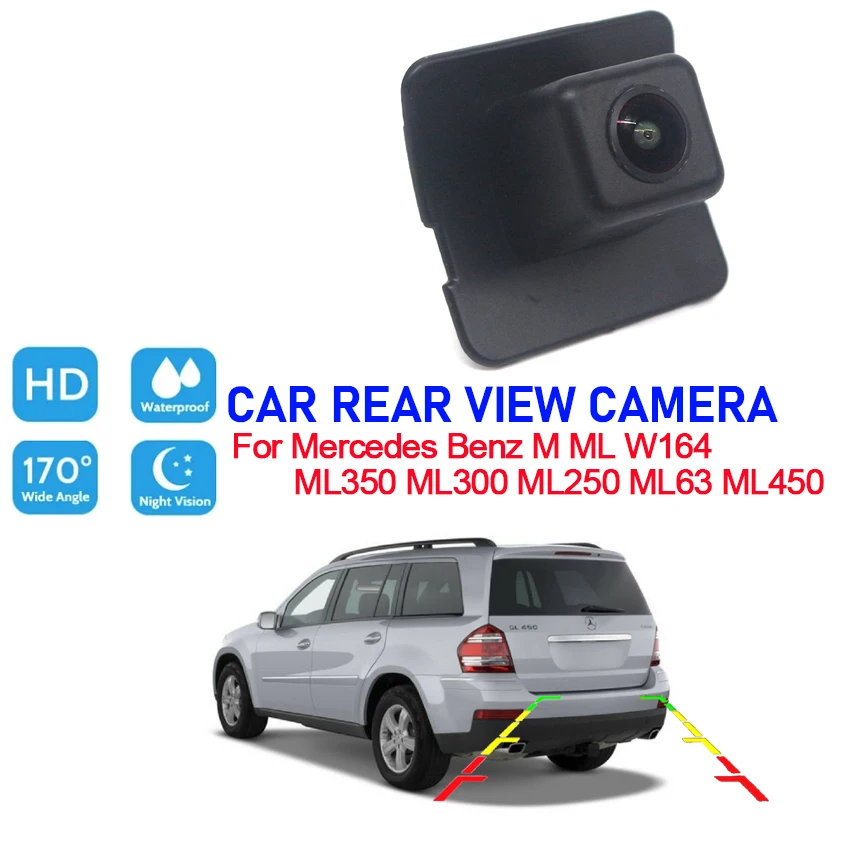 HD Waterproof Wide Angle Rear View Camera Backup Camera For Mercedes Benz M ML W164 ML350 ML300 ML250 ML63 ML450 Wide Angle