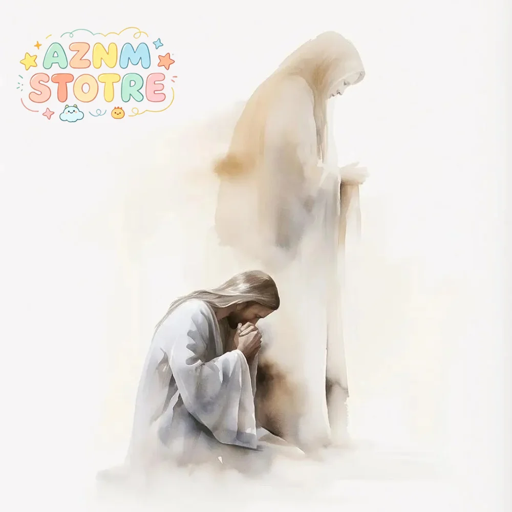 Ensemble de poèmes bibliques, citations inspirantes de Jésus, affiche artistique en aquarelle, impression sur toile, pour chambre à coucher, galeries, décoration murale de Pâques