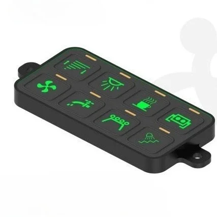 

2025 hot sale new off-road RV control panel 8-position button switch Bluetooth mobile APP control Wrangler relay