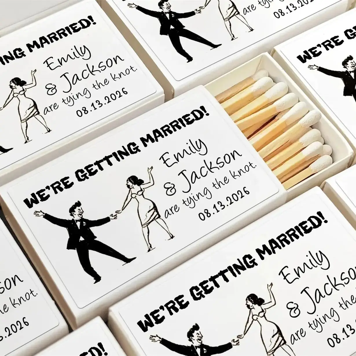 

Свадебная спичечная коробка на заказ/Спортивная коробка Свадебные подарки/Персонализированная спичбук Искусство/Счалки для свадебных сувениров/Свадебные спичечные коробки/Свадебные спичечные коробки