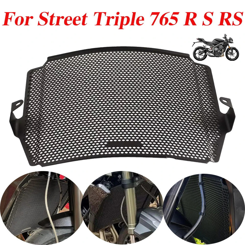 

Radiator Grille Guard Protection Cover Grill Protector Accessories For Triumph Street Triple 765 R RS S StreetTriple 2023 2024