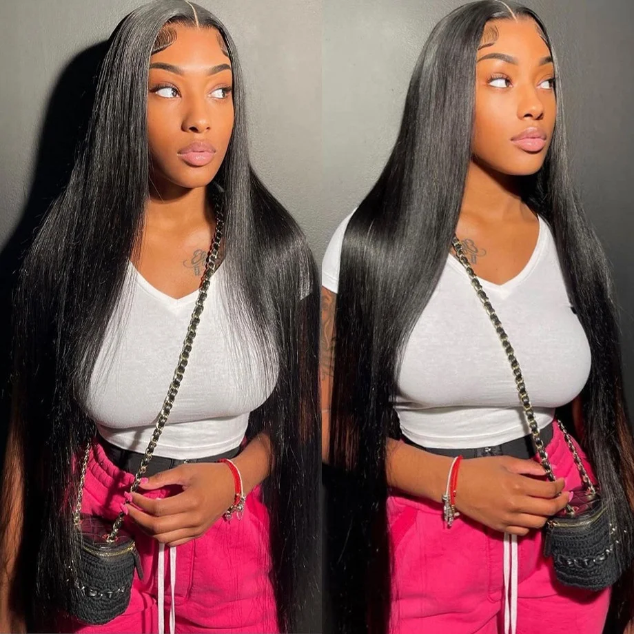 30 40 Inch Straight Lace Front Wigs Human Hair 13x6 Hd Lace Frontal Wig For Women Pre Plucked With Baby Hair 13x4 Glueless Wigs