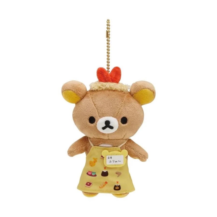 For Rilakkuma Lovely Animal Plush Teddy Bear Doll Pendant Anniversary Popular Bear Doll Bag Pendant Relax Bear Keychain Gift