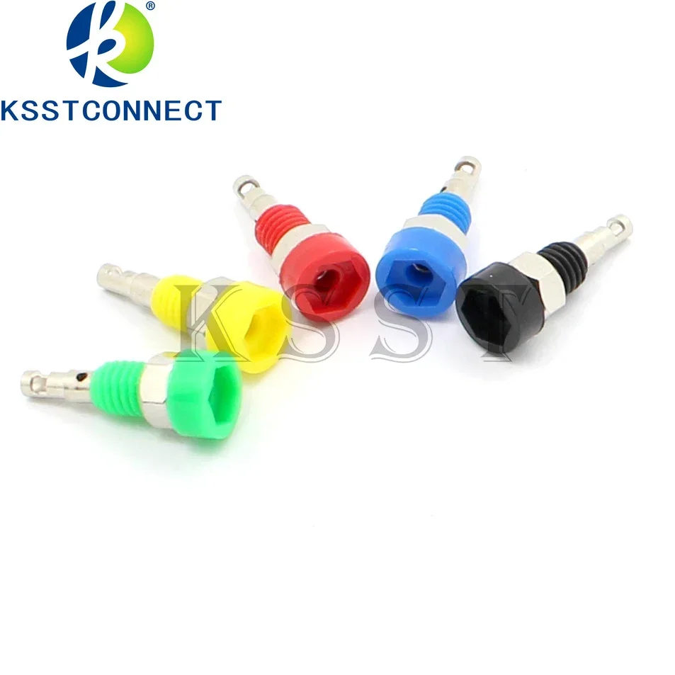 2mm Nickel Plated Socket 2mm gold plated banana jack opening diameter 5mm 30VAC-60VDC/10A Max