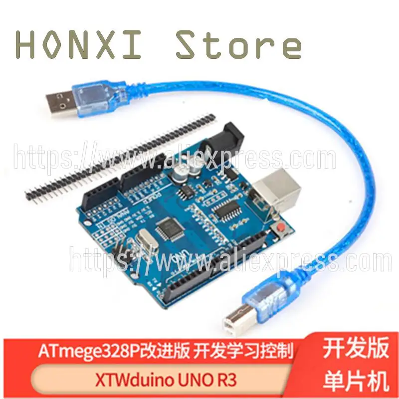 1PCS XTWduino UNO R3 development board ATmega328P MCU development learning control improved version