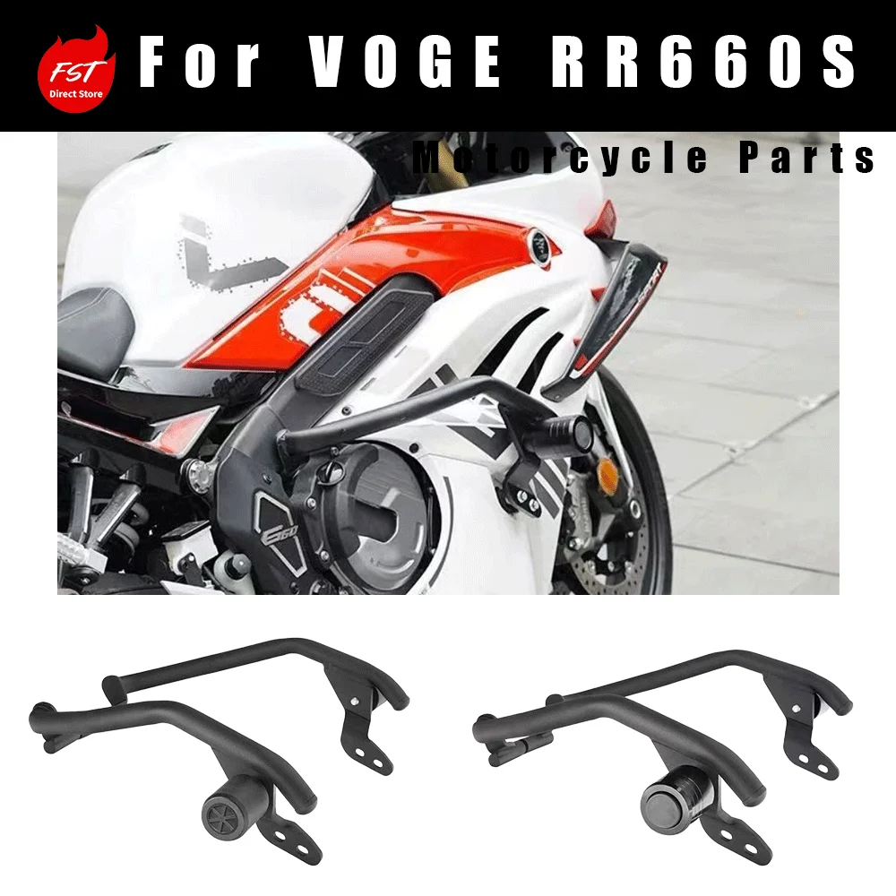 Straight Crash Bar Anti-Collision Sliders Protector Modified Accessories Fit Loncin VOGE RR660S