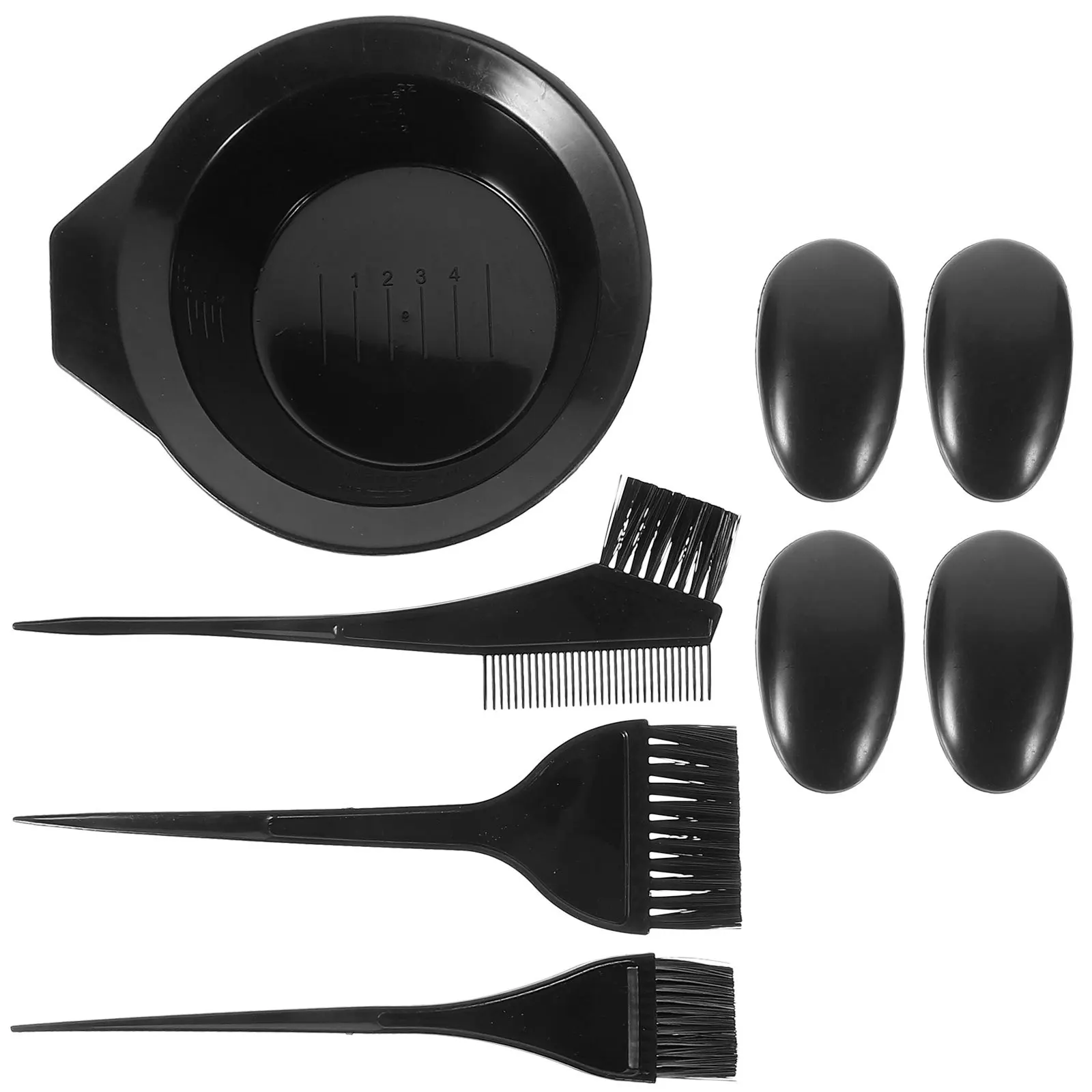 

1Set Hair Dyeing Kit Plastic Tools Salon Supplies Mixing Bowl Brush Earmuff Hair Treatment