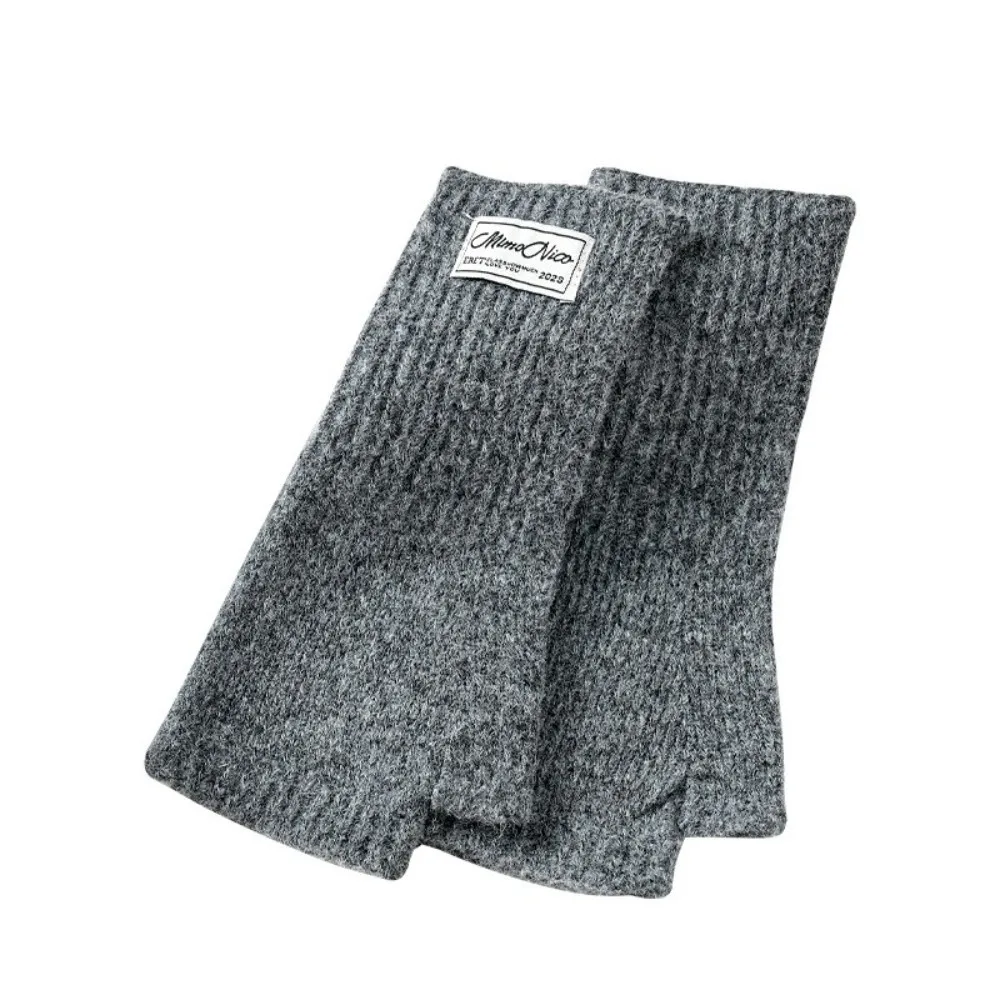 New Knitted Fingerless Mittens Touchscreen Warm Knitted Gloves Thumb Opening Warm Wrist Cover Gloves For Women