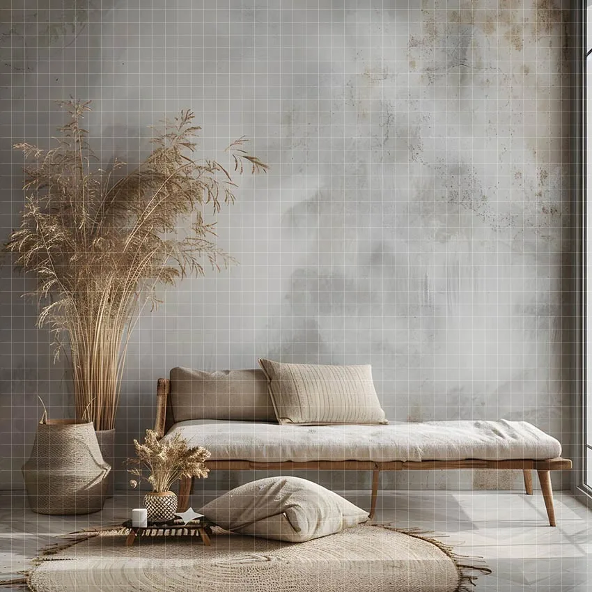 Mehofond التصوير خلفية غرفة بوهو بامباس جدار رمادي الكبار عيد ميلاد الزفاف الأمومة صورة ديكور خلفية استوديو الصور