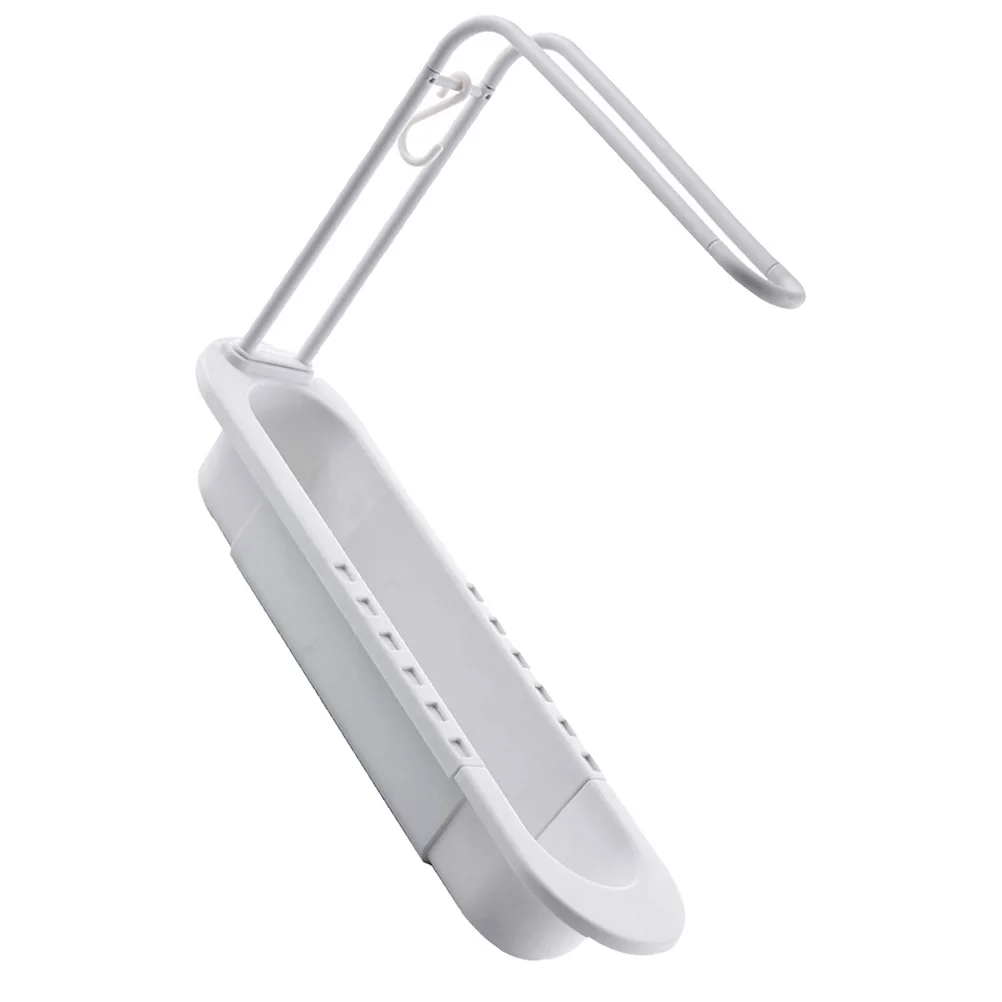 

Kitchen Sink Drainer Expandable Drain Basket Telescopic Sink Rack PP Material Easy to Store Cleaning Utensils