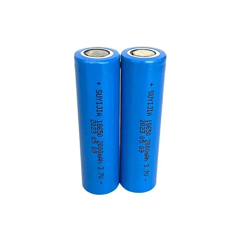 18650 3.7V 2000mAh Lithium-ion Rechargeable Battery Suitable for Strong Light Flashlight Headlamp Mobile Phone/medical Equipment