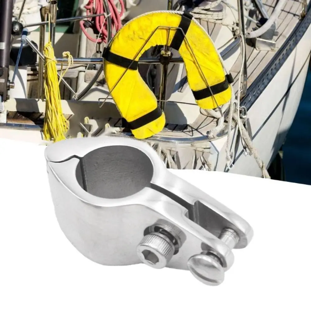 

Stainless Steel 316 Boat Top Hinged Jaw Slide Clamp Pipe Clamp Heavy Duty Boat Accessories Deck Side Mount Hinge Rail Mount
