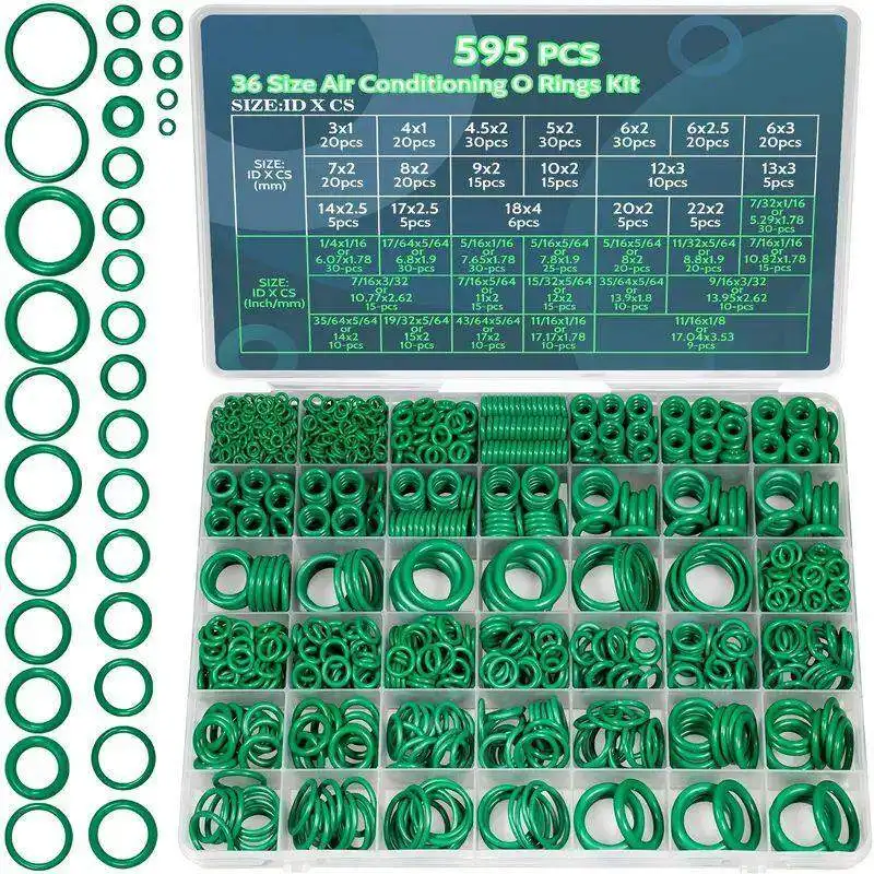 automotive air conditioner O-rings, compressor seals, repair boxes, rubber sets