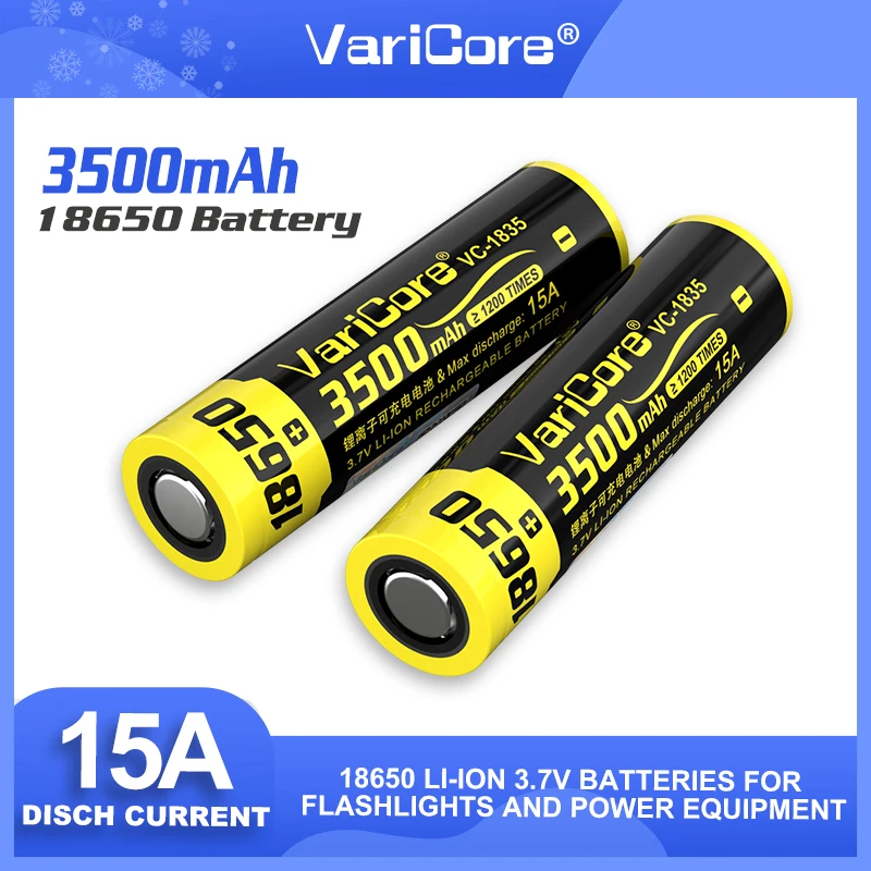 LiitoKala Mới Lii-35S 18650 3.7V 3500MAh Pin Lithium Cho Đèn LED