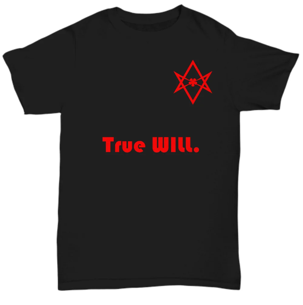 Thelema shirt - True Will Unicursal Hexagram symbol Ordo Templi Orientis Magick