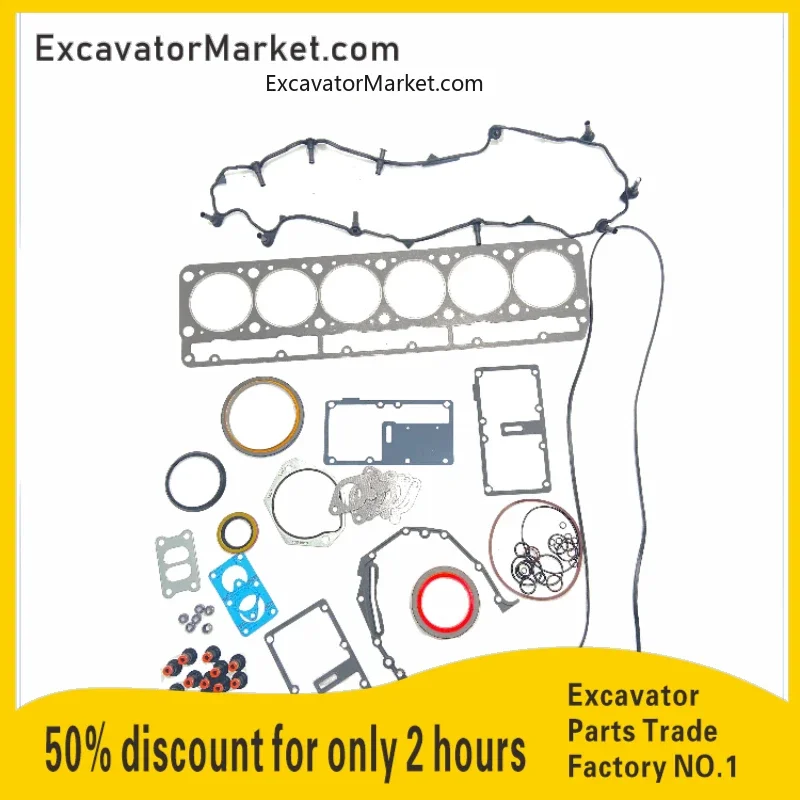 Excavator Parts For Caterpillar ca C7/3126 Engine Repair Kit Cylinder Bed Front And Rear Oil Seals Valve Oil Seals For E325d/329