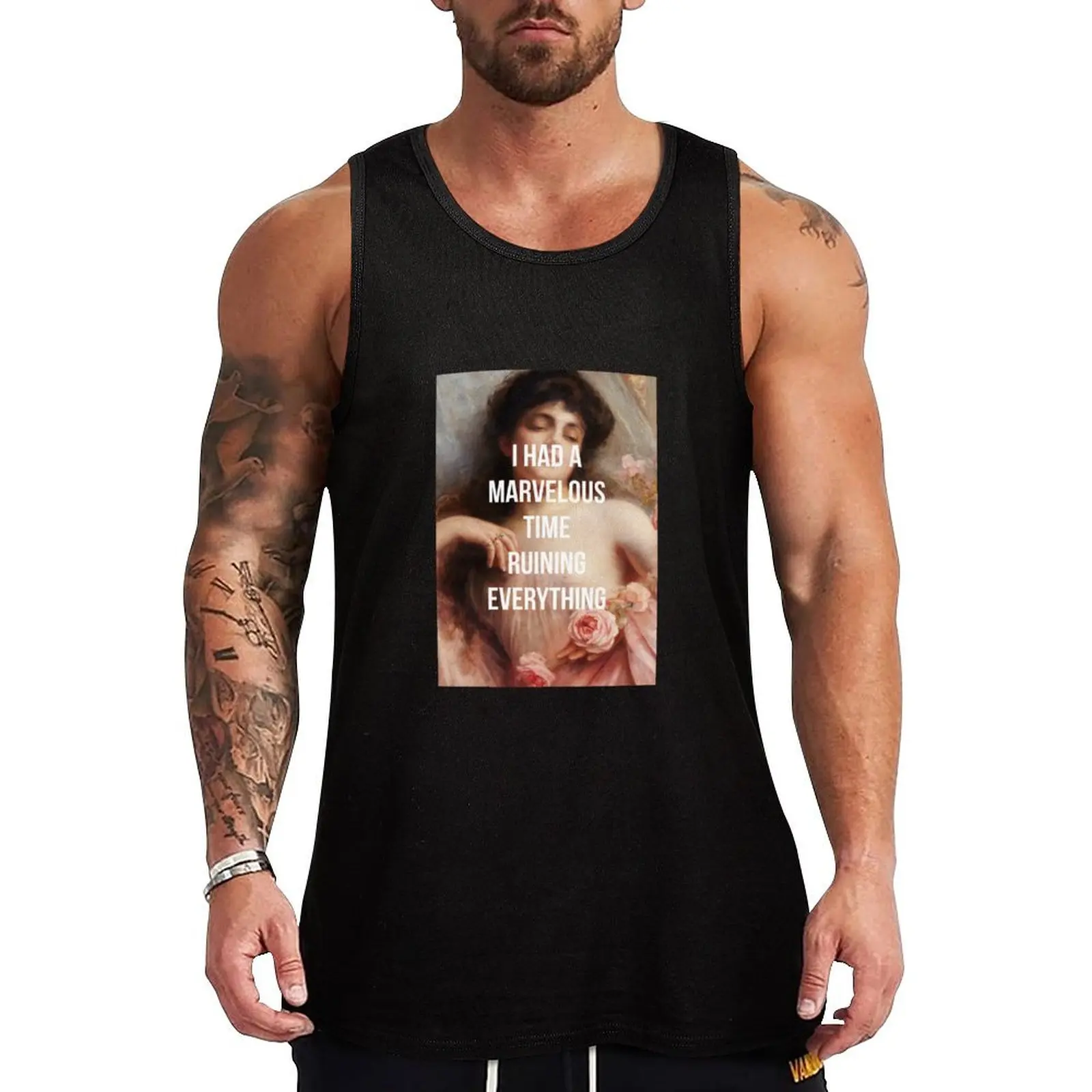 

I Had A Marvelous Time Ruining Everything Tank Top gym men male top summer 2025 sports suits